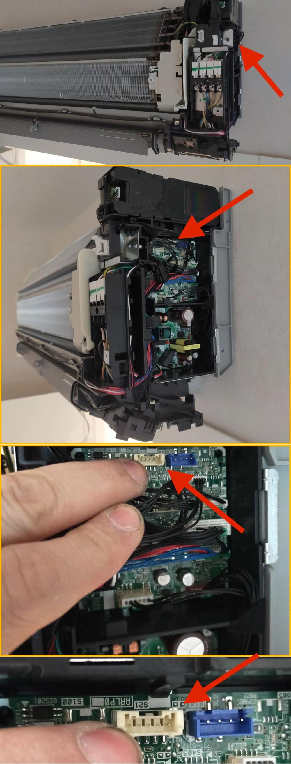 Connector example Wi-Fi (S21) for connecting a gateway to the DAIKIN air conditioner